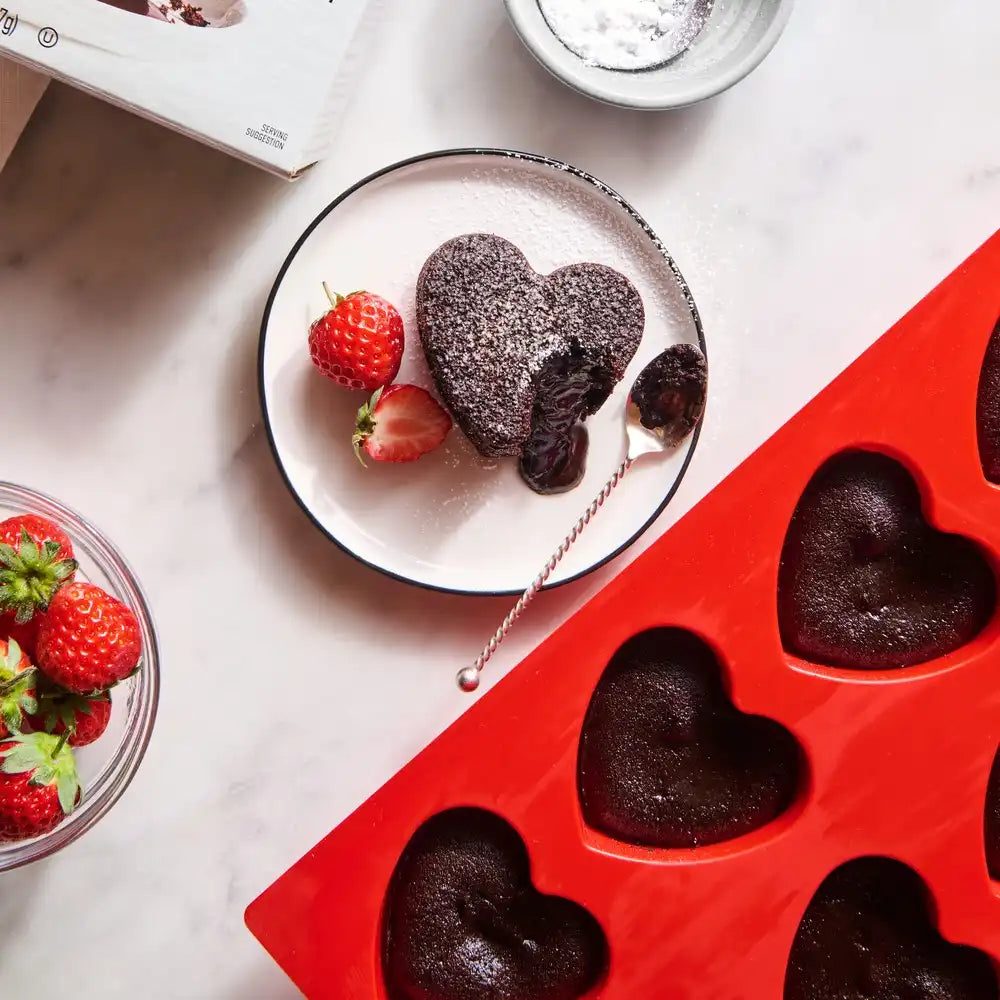 Silicone Heart Pan Set